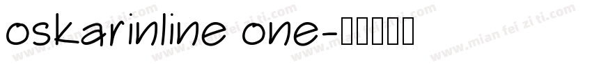 oskarinline one字体转换